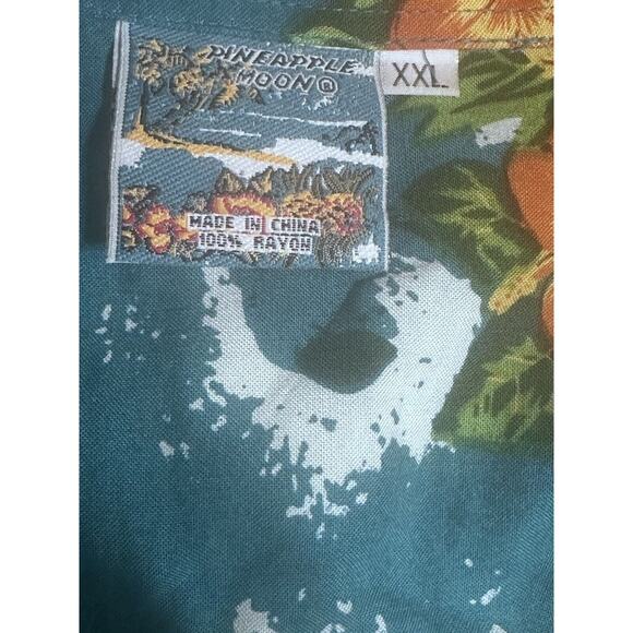 Vintage Pineapple Moon Hawaiian shirt size. XXL - Picture 3 of 4